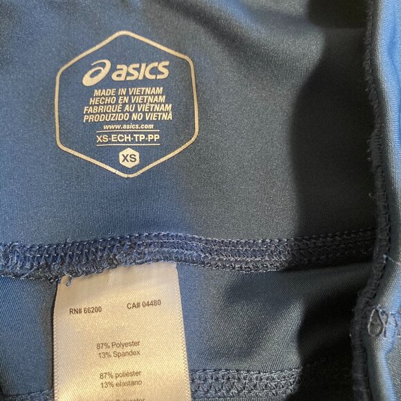 ASICS Women's Size XS Royal Blue Spandex Athletic Shorts - very new - Picture 2 of 9